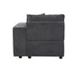 ACME Silvester Modular Right Facing Chair w/2 Pillows, Gray Fabric FredCo