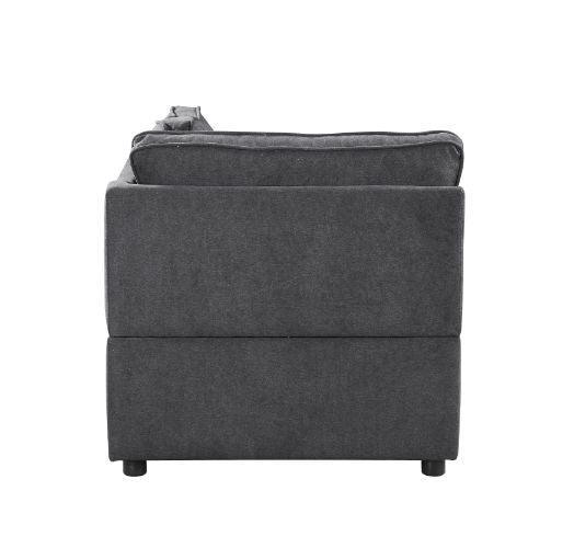 ACME Silvester Modular Wedge w/Pillow, Gray Fabric FredCo