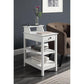 ACME Slayer Side Table (USB Charging Dock), White FredCo