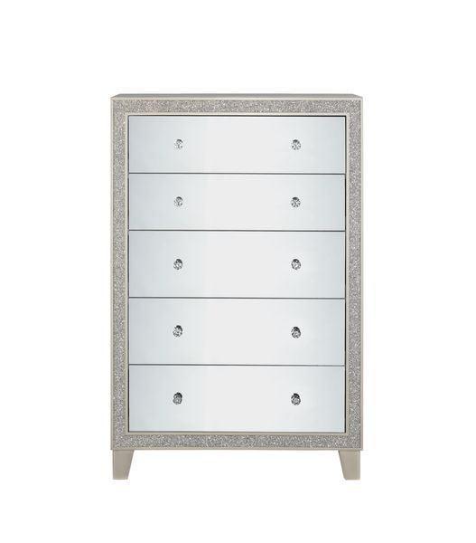 ACME Sliverfluff Chest, Mirrored & Champagne Finish FredCo