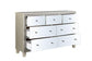 ACME Sliverfluff Dresser, Mirrored & Champagne Finish FredCo