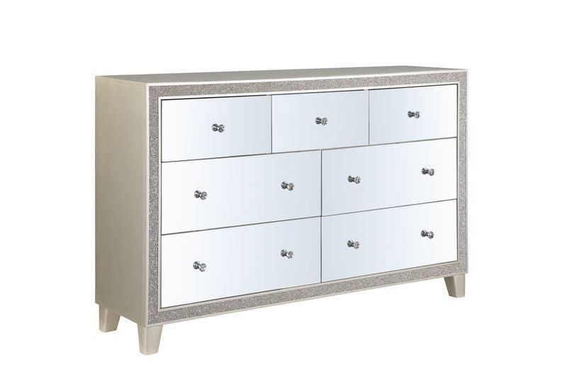 ACME Sliverfluff Dresser, Mirrored & Champagne Finish FredCo