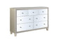 ACME Sliverfluff Dresser, Mirrored & Champagne Finish FredCo