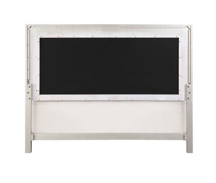 ACME Sliverfluff Queen Bed, PU & Champagne Finish FredCo