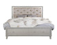 ACME Sliverfluff Queen Bed w/Storage, PU & Champagne Finish FredCo