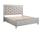 ACME Sliverfluff Queen Bed w/Storage, PU & Champagne Finish FredCo