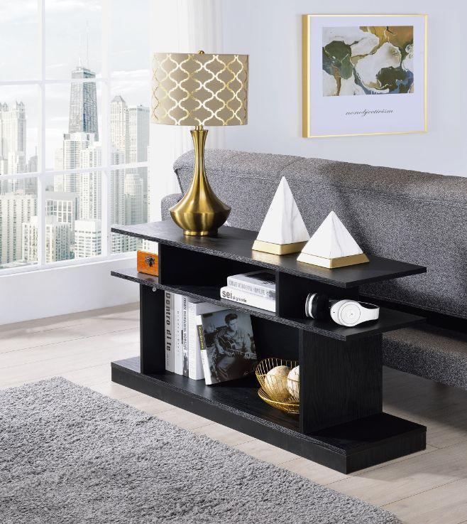 ACME Sollix Sofa Table, Black Finish FredCo