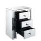 ACME Sonia Accent Table Mirrored & Faux Agate FredCo