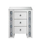 ACME Sonia Accent Table Mirrored & Faux Agate FredCo