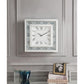 ACME Sonia Wall Clock, Mirrored & Faux Agate FredCo