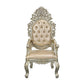 ACME Sorina Arm Chair (Set-2), PU & Antique Gold Finish FredCo