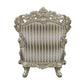 ACME Sorina Chair w/2 Pillows, Velvet, Fabric & Antique Gold Finish FredCo