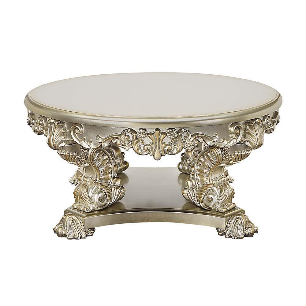 ACME Sorina Coffee Table, Antique Gold Finish FredCo