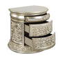 ACME Sorina Nightstand, Antique Gold Finish FredCo