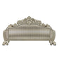 ACME Sorina Sofa w/7 Pillows, Velvet, Fabric & Antique Gold Finish FredCo