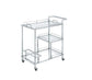 ACME Splinter Serving Cart, Clear Glass & Chrome Finish FredCo