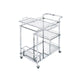 ACME Splinter Serving Cart, Clear Glass & Chrome Finish FredCo