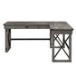 ACME Talmar Writing Desk w/Left Top, Weathered Gray Finish FredCo