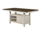 ACME Tasnim Counter Height Table, Oak & Antique White Finish FredCo