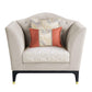 ACME Tayden Chair w/2 Pillows, Beige Velvet FredCo