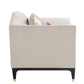 ACME Tayden Chair w/2 Pillows, Beige Velvet FredCo