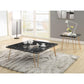 ACME Telestis Coffee Table, Black Marble & Gold FredCo