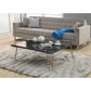 ACME Telestis Coffee Table, Black Marble & Gold FredCo