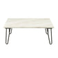 ACME Telestis Coffee Table, White Marble & Black FredCo