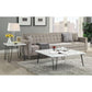 ACME Telestis Coffee Table, White Marble & Black FredCo