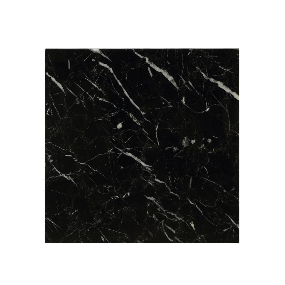 ACME Telestis End Table, Black Marble & Gold FredCo