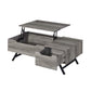 ACME Throm Coffee Table w/Lift Top, Gray Oak Finish FredCo