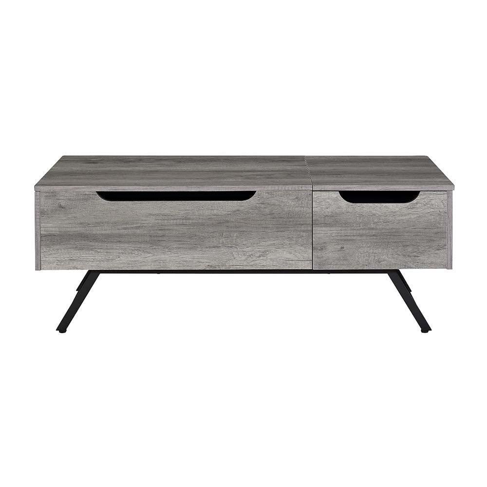 ACME Throm Coffee Table w/Lift Top, Gray Oak Finish FredCo