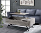 ACME Throm Coffee Table w/Lift Top, Gray Oak Finish FredCo