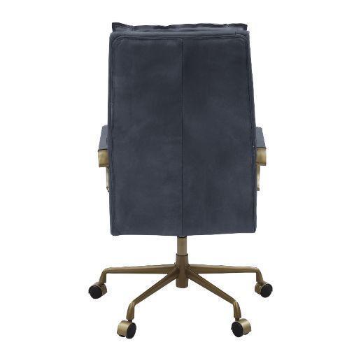 ACME Tinzud Office Chair, Gray Leather FredCo