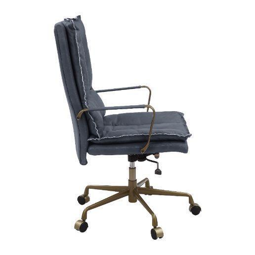 ACME Tinzud Office Chair, Gray Leather FredCo