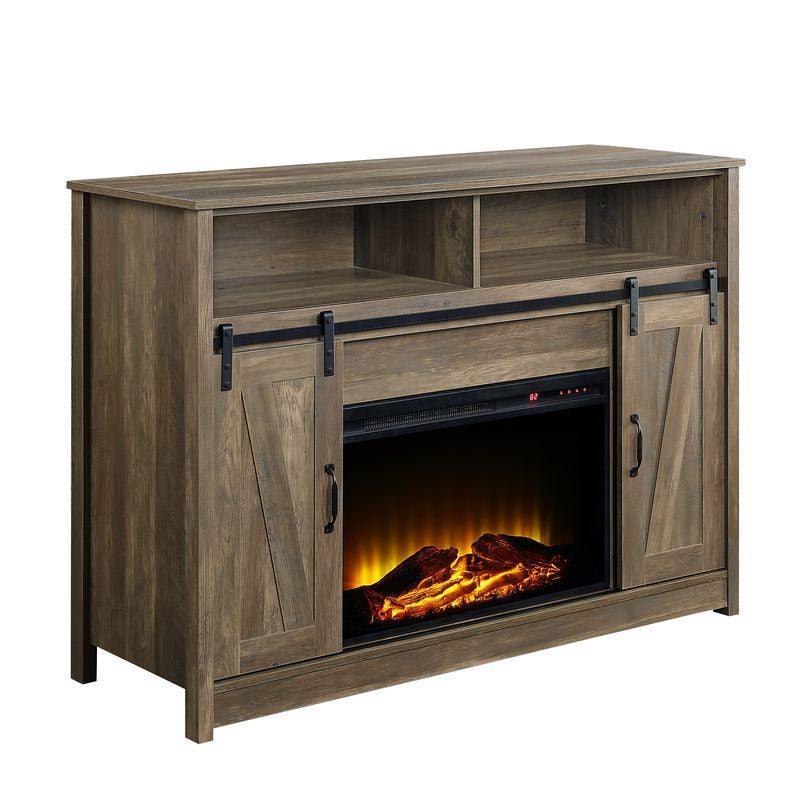 ACME Tobias Fireplace, Rustic Oak FredCo