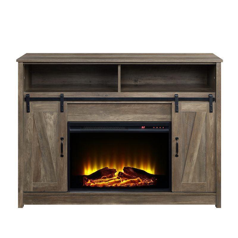 ACME Tobias Fireplace, Rustic Oak FredCo