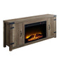 ACME Tobias Fireplace, Rustic Oak Finish FredCo