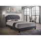 ACME Tradilla Queen Bed, Gray Fabric FredCo