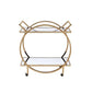 ACME Traverse Serving Cart, Champagne & Mirrored FredCo