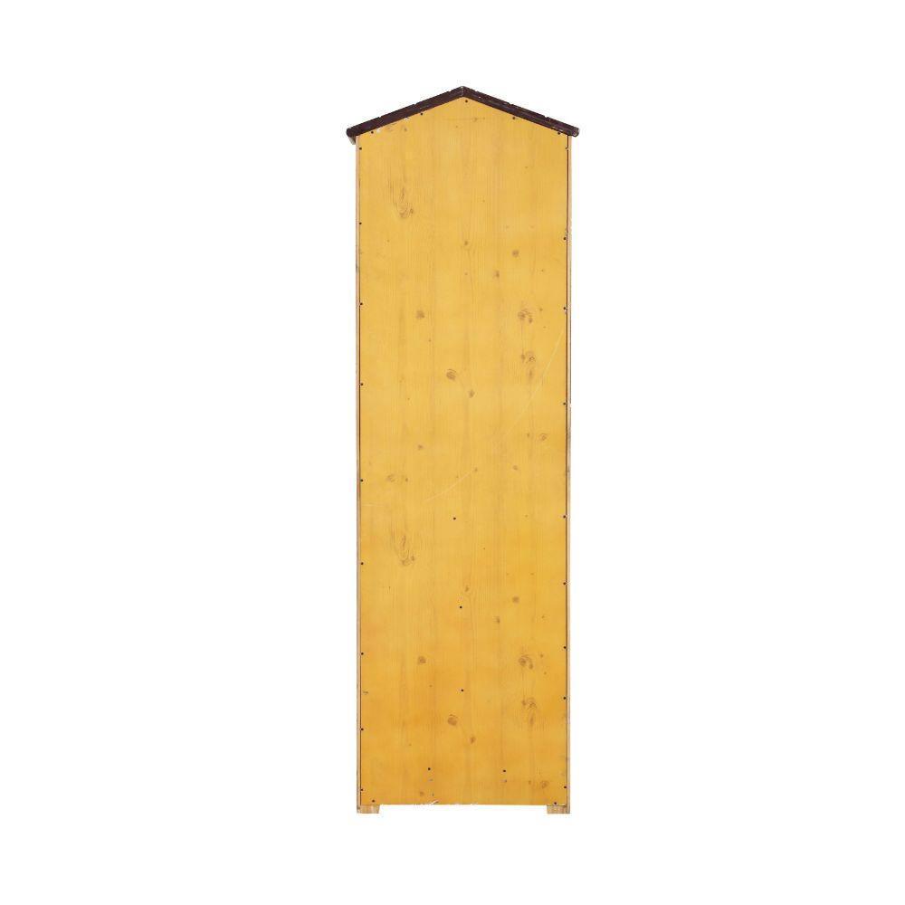 ACME Tree House Bookcase Cabinet, Rustic Oak FredCo
