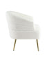 ACME Trezona Accent Chair, White Faux Sherpa FredCo