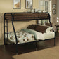 ACME Tritan Twin XL/Queen Bunk Bed, Black FredCo