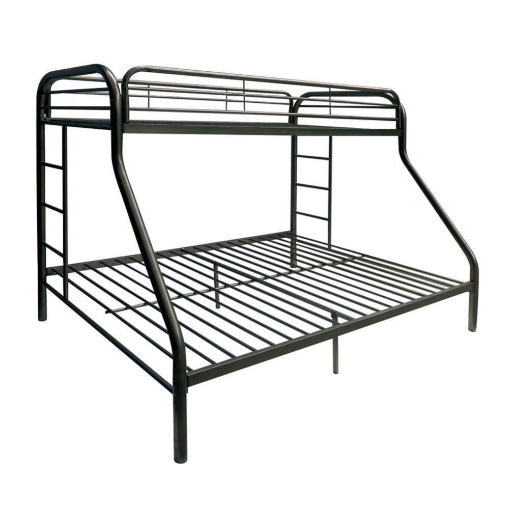ACME Tritan Twin XL/Queen Bunk Bed, Black FredCo