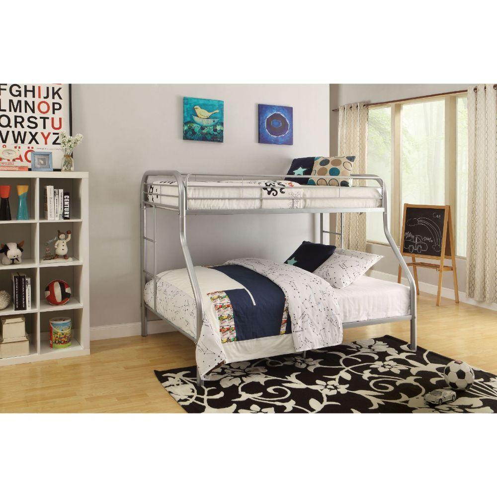 ACME Tritan Twin XL/Queen Bunk Bed, Silver FredCo