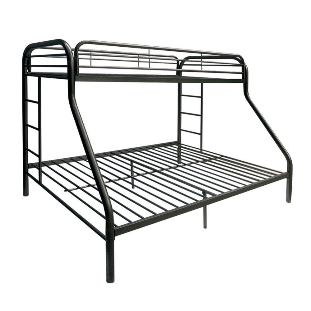 ACME Tritan Twin/Full Bunk Bed, Black FredCo