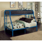 ACME Tritan Twin/Full Bunk Bed, Blue FredCo