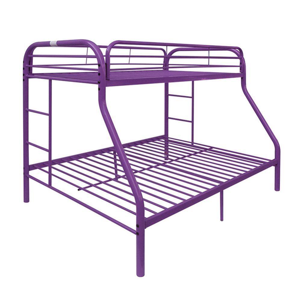 ACME Tritan Twin/Full Bunk Bed, Purple FredCo