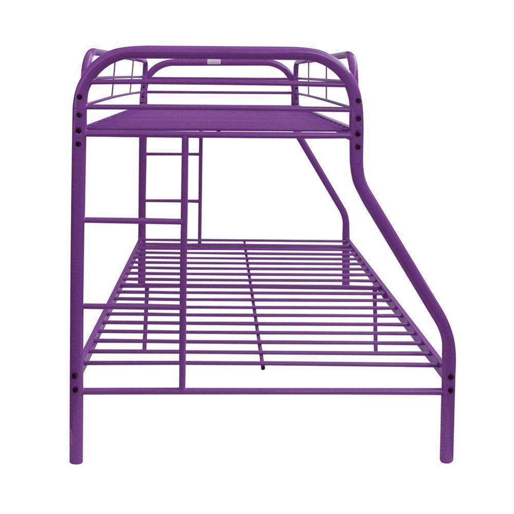 ACME Tritan Twin/Full Bunk Bed, Purple FredCo
