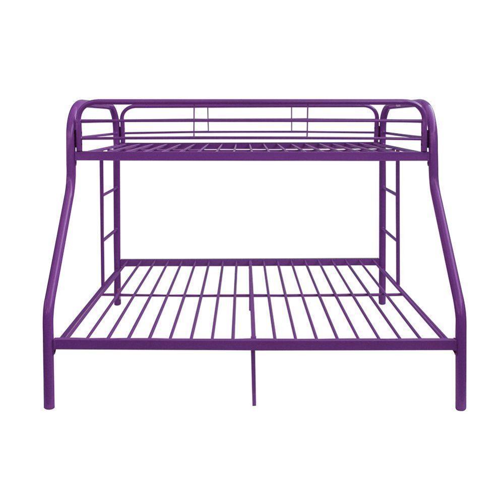 ACME Tritan Twin/Full Bunk Bed, Purple FredCo